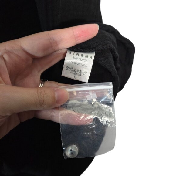 Xirena Serina Cotton Gauze Skirt in Black - Picture 7 of 7